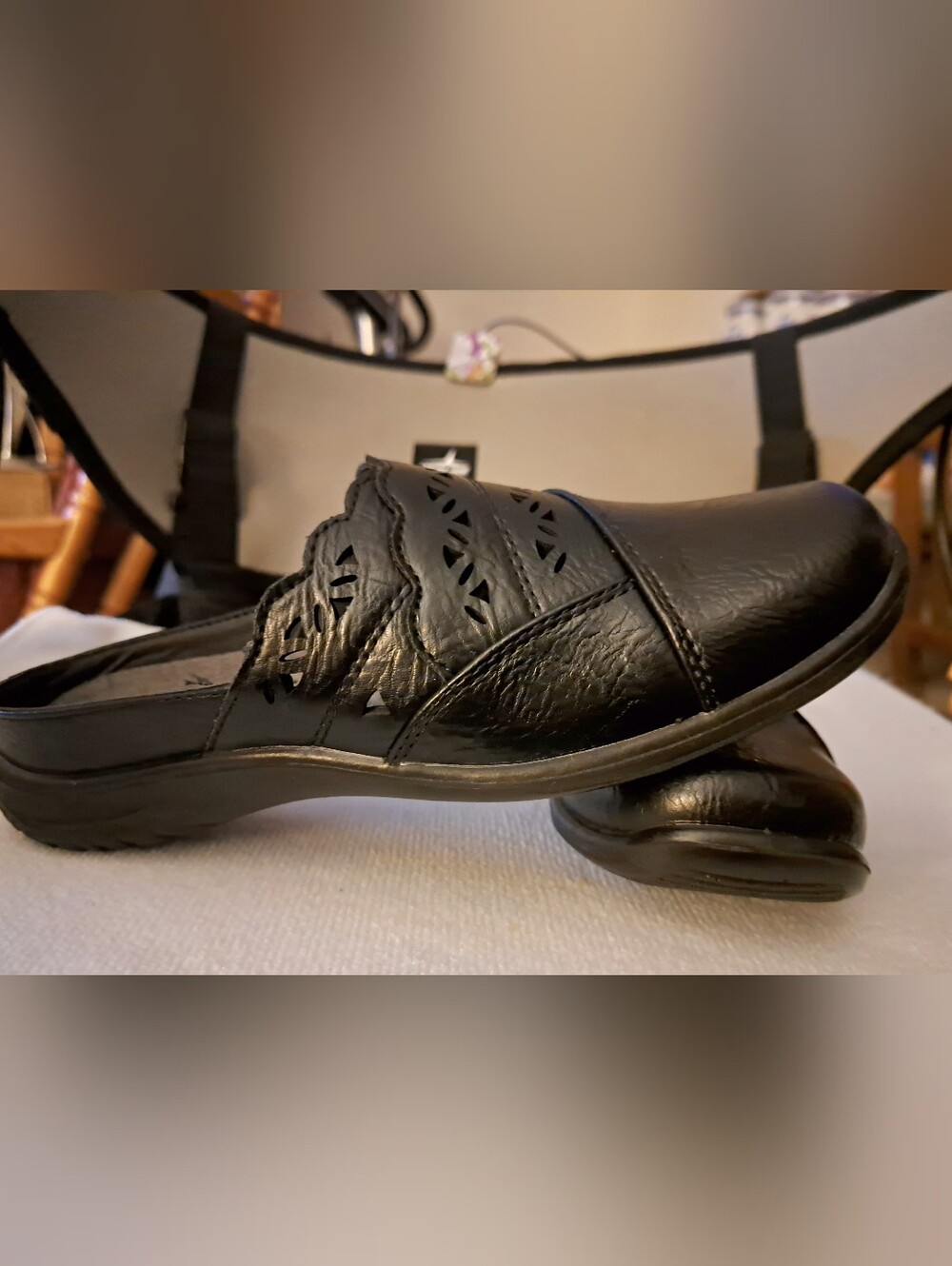 EASY STREET CLOGS brand new BLACK comfort wave SIZE 6.5 narrow